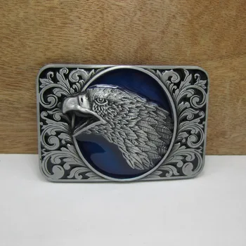 Джинсы BuckleClub ретро-синего цвета с эмалированной головой орла, подарочная ковбойская пряжка для ремня FP-01942 для мужчин, петля шириной 4 см, прямая доставка