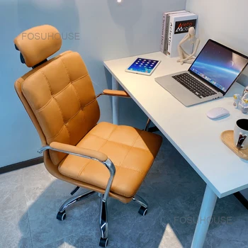 Офисные кресла Nordic для учебы, Подъемник для спальни, Поворотное кресло для домашнего компьютера, Простая офисная мебель со спинкой, Геймерское кресло, офисное кресло