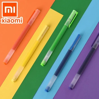 Xiaomi Mijia Сверхпрочная Ручка для подписи Красочные Ручки 0,5 мм MI Pen Офисные Ручки для подписи Гладкая Швейцария Заправка чернил Mikuni Japan