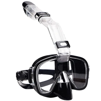 Водонепроницаемая маска-респиратор для подводного плавания с жидкостью, противотуманные подводные очки для подводного плавания, оборудование для плавания с креплением для камеры