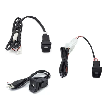 Быстрое автомобильное зарядное устройство Быстрая зарядка Адаптер автомобильного зарядного устройства PD/QC3.0/USB Разъем ABS Прямая поставка