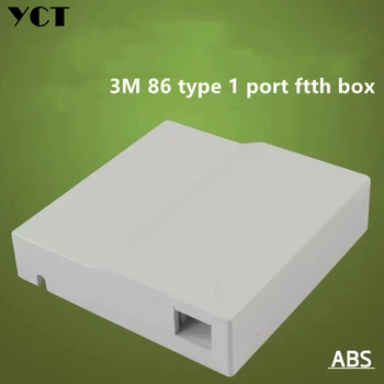 Настольная коробка для оптического волокна с одним портом SC, клемма для подключения кабеля, Коробка для бытовой панели, Защитная коробка LC SC, 86 Тип, 5 шт. YCT