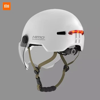Защитный шлем Xiaomi Youpin HIMO K3 для верховой езды со вспышкой, с ночными сигнальными лампами, толстые очки высокой четкости
