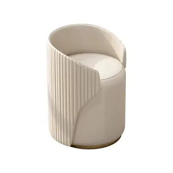Модный стул для туалетного столика, табурет с низкой спинкой, стул для макияжа в спальне, Дизайнерский стул для макияжа, стул из массива дерева