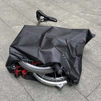 Пылезащитный чехол для велосипеда, защитное снаряжение для велосипеда Brompton, пылезащитный чехол для складного велосипеда, водонепроницаемый защитный чехол, сумки для хранения велосипедов