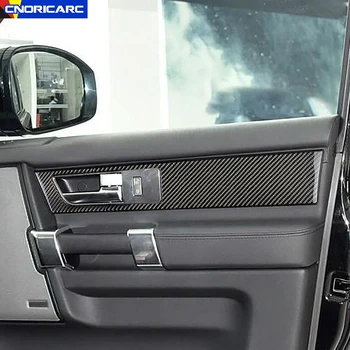 Оформление внутренней дверной ручки автомобиля для Land Rover Discovery 4 2010-2016, отделка из углеродного волокна