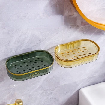 Креативная неперфорированная коробка для домашнего мыла для домашних ЖИВОТНЫХ может монтироваться на стену со стойкой для хранения воды и мыльницей для мыла
