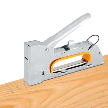Степлер Конструкция из нержавеющей стали Ручной мебельный степлер для крепления инструмента для заклепок 1008F