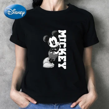 Женские футболки Disney с Микки Маусом для девочек, Футболки с Минни, Футболки для косплея Аниме на Хэллоуин, Футболки Ropa De Mujer Harajuku, рубашка Femme