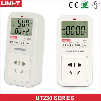 Многофункциональная Розетка для измерения мощности UNI-T UT230A-II /230C-II Для Контроля мощности и защиты Измерителя от перегрузки по току