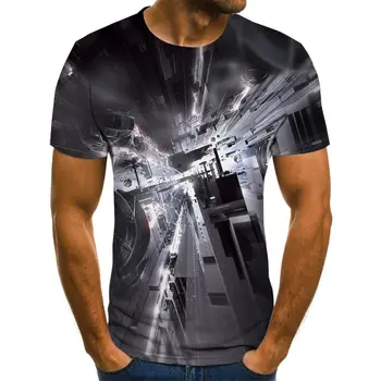 Мотоциклетная футболка, винтажная мужская футболка в стиле панк, механические футболки с коротким рукавом, мужские летние футболки с забавным принтом для мужчин, большие размеры