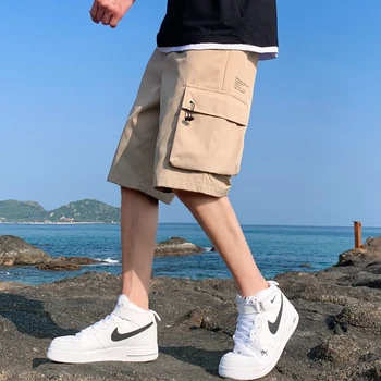 Повседневные шорты в тонком стиле мужские новые летние модные свободные брендовые спортивные брюки мужские
