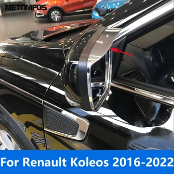 Для Renault Koleos 2016-2021 2022 Карбоновое Боковое Зеркало Заднего Вида Солнцезащитный Козырек Козырек От Дождя Аксессуары Для Стайлинга Автомобилей