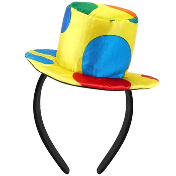 Цирковая шляпа, шляпа клоуна, карнавальный костюм, Забавный реквизит для представления, головной убор клоуна для взрослых и детей