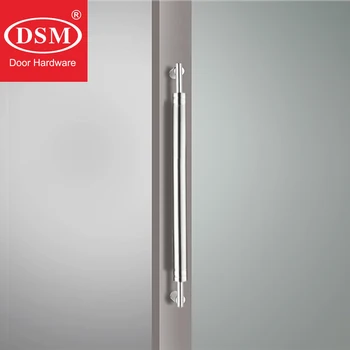 дверная ручка из высококачественного стекла 600 мм, полированная ручка из нержавеющей стали 304, подходит для деревянных, металлических входных дверей PA-169