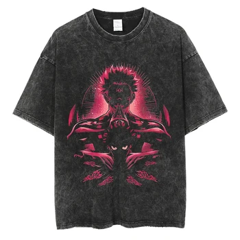Футболка в стиле хип-хоп Харадзюку, негабаритная уличная одежда, мужская летняя футболка с японским мультфильмом, хлопковые повседневные футболки с коротким рукавом
