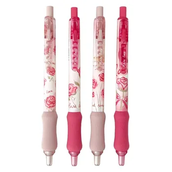 4шт Набор механических карандашей Flowers Rose Soft Bread Touch Life Мультяшный карандаш 0,5 мм для письма в офисе школе подарок на день защиты детей