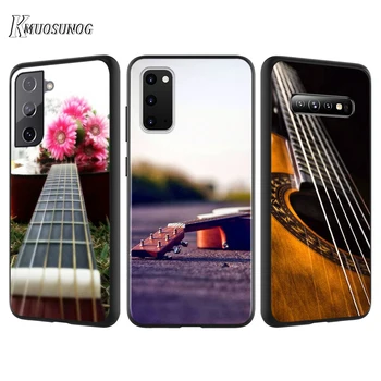 Силиконовый Чехол Для Струн бас-гитары Samsung Galaxy S21 S20 FE Ultra S10 S10E Lite S9 S8 S7 Edge Plus Чехол Для Телефона