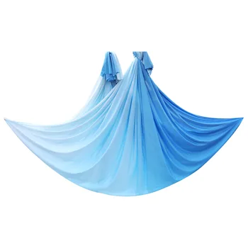 5 М Воздушный Гамак для йоги из ткани домашнего градиентного цвета, Подвесная веревка для йоги, Подвесная ткань для студии Йоги