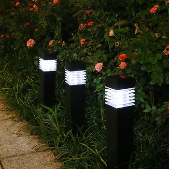 Наружные Светодиодные Солнечные фонари для дорожки, украшение сада, Водонепроницаемый Светильник для Садовой дорожки, ландшафтный светильник, светильник для двора, патио, газон во дворе