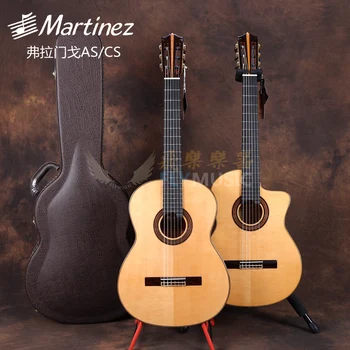 martinez MFG- профессиональная гитара для фламенко, классическая гитара для фламенко с эквалайзером fishman 301, классическая электрогитара