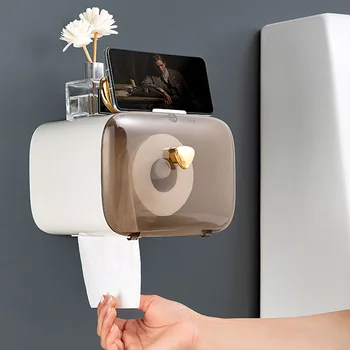 Многофункциональный держатель для салфеток с оленьими рогами, Настенный Креативный ящик для рулонов туалетной бумаги, Водонепроницаемая полка для полотенец для лица в домашней ванной