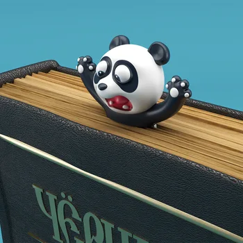 Случайная Креативная Магнитная закладка Милый Мультяшный маркер Kawaii Cat Panda Закладка страниц Детские Подарки Школьные Канцелярские принадлежности