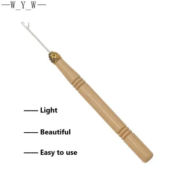 Инструмент для петель с микроколечками, нитевдеватель, игла для вязания крючком, используемая с плоскогубцами и бусинами для наращивания человеческих волос, инструменты для наращивания перьев
