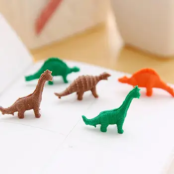 Новые 7 шт./компл. мини-мультяшные резиновые карандаши в форме динозавра, ластик, канцелярские принадлежности, подарок для ребенка