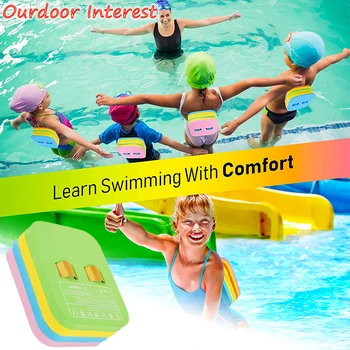 Защитный пояс для плавания на спине, надувной пояс для плавания с регулируемыми многослойными прогрессивными поплавками для детского спортивного бассейна
