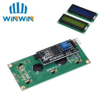 ЖК-модуль сине-зеленый экран IIC / I2C 1602 для arduino 1602 LCD UNO r3 mega2560 LCD1602