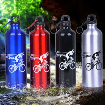 750 мл Велосипедная бутылка для воды для кемпинга Велосипед для спорта на открытом воздухе Бутылка для воды из сплава Портативная Металлическая Спортивная чашка для напитков Велосипедный чайник