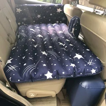 Автомобильная надувная кровать, Автомобильный надувной матрас, Воздушная подушка, дорожная кровать, Задняя выхлопная накладка, Подушка для сна на заднем сиденье автомобиля