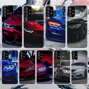 Синий Красный Автомобиль для BMW Мягкий Чехол Для телефона Samsung Galaxy A52 A53 A12 A13 A22 A23 A32 A33 A72 A73 5G A02S A03S A50S Чехол с рисунком