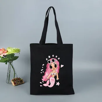 Новая Хозяйственная сумка big Canvas Bag Bichota Manana Sera Bonito KAROL G Сумка-тоут Большого размера Bolsas Casual для любителей шоппинга с цветочным рисунком Harajuku