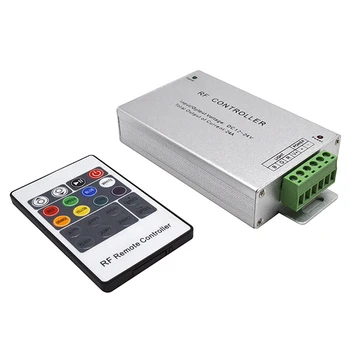5X светодиодный контроллер 12-24 В низкого давления RF Красочный 20-клавишный пульт дистанционного управления RGB регулятор затемнения световой панели
