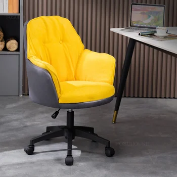 Скандинавские Офисные стулья, Креативная Офисная мебель, Кресло с поворотной спинкой, Игровое кресло, Простое Эргономичное Компьютерное кресло