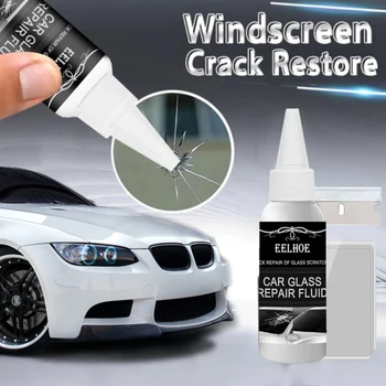 Автостекло Scratch Crack Restore Kit Техническое Обслуживание Автомойки 2021 30 мл Герметиков Инструмент Для Ремонта Лобового Стекла Автомобиля DIY Отверждающий Клей TSLM1