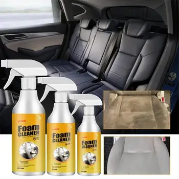 Автомобильный пеноочиститель, спрей-Антивозрастное чистящее средство для салона автомобиля, Многоцелевой распылитель для чистки кожи для автомобилей и дома