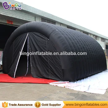 Надувной туннельный шатер черного цвета 6X4.5X3.5 метров, горячая распродажа, индивидуальный надувной туннельный шатер для игрушек для мероприятий