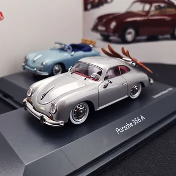 Отлитый под давлением спортивный автомобиль Porsche 356A Универсал в масштабе 1: 43, коллекция моделей легкосплавных автомобилей, украшение для показа подарочных игрушек