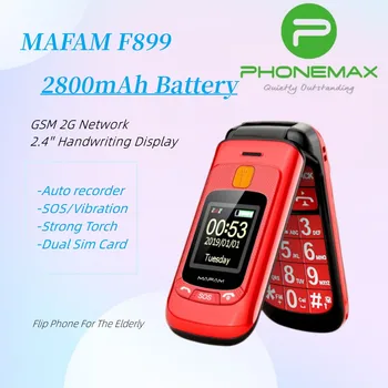 F899 Мобильный телефон с двумя Sim-картами и двойным дисплеем с откидной крышкой 2,4 