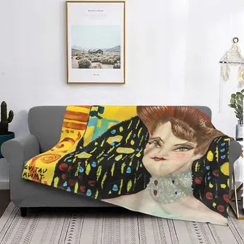 Классическое художественное одеяло Бархат Густав Климт Фреяс Ультра-Мягкие одеяла для путешествий на открытом воздухе Покрывало