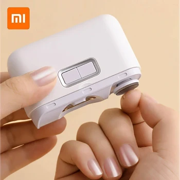 Новая электрическая полировальная машинка для стрижки ногтей Xiaolang pro, перезаряжаемый USB-триммер для ногтей, электрическая автоматическая машинка для стрижки ногтей с подсветкой