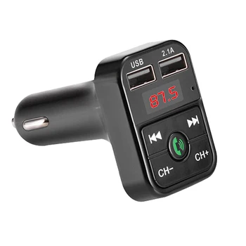 FM-передатчик Беспроводной Bluetooth-совместимый Громкой Связи MP3 Аудио Музыкальный Плеер Двойной USB-Радиомодулятор Автомобильный Комплект 2.1A Зарядное Устройство