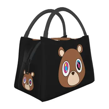 Женская сумка-тоут Kanye West Ye Bear с изоляцией для ланча, термосумка для еды, ланч-бокс для работы и путешествий