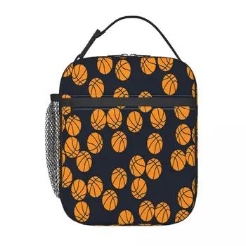 Милая баскетбольная термоизолированная сумка для ланча, Женская Многоразовая сумка для ланча, Коробка для хранения еды, дорожная