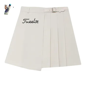 Женская плиссированная брючная юбка для гольфа, спортивные шорты для фитнеса, Шорты для бега с карманом и высокой талией, Юбки для спортзала, Женские летние юбки для гольфа