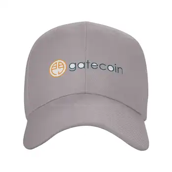 Джинсовая кепка с логотипом Gatecoin высочайшего качества, бейсбольная кепка, вязаная шапка