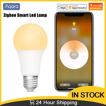 Умная Светодиодная лампа Aqara Zigbee Zigbee Versie 9W E27 2700K-6500K Witte Kleur Smart Remote Led lamp Licht Met Apple Homekit Mihome